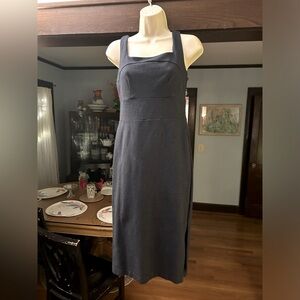 Banana republic sleeveless a line midi dress